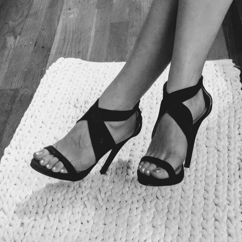 Formal High Heel Prom Shoes - Black